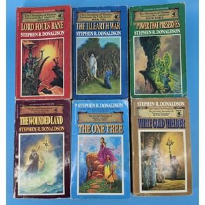Stephen R Donaldson Fantasy Paperback Lot Of 6 Books Thomas Covenant Chronicles